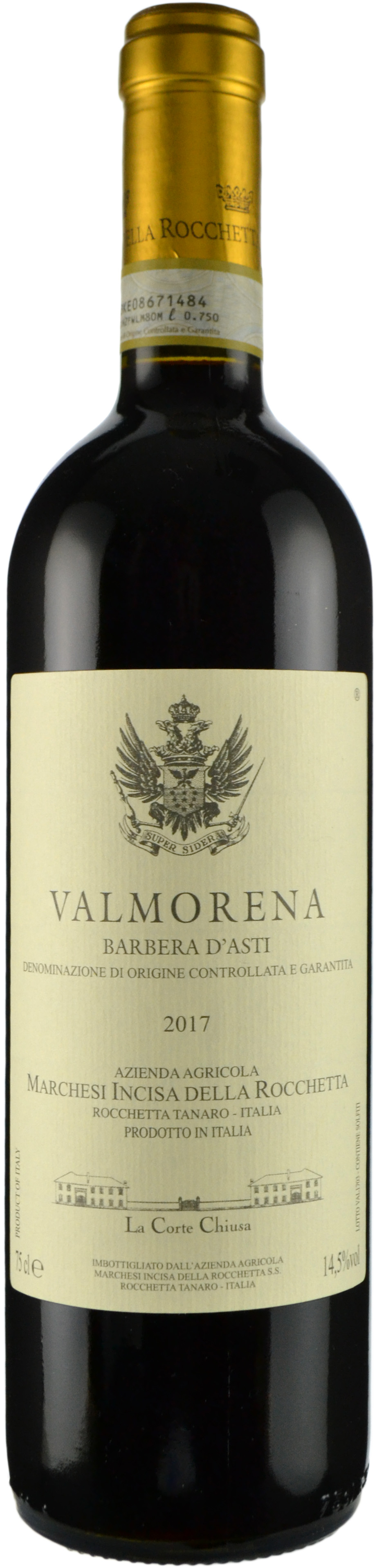 Marchesi Incisa della Rocchetta Valmorena Barbera d'Asti 2017