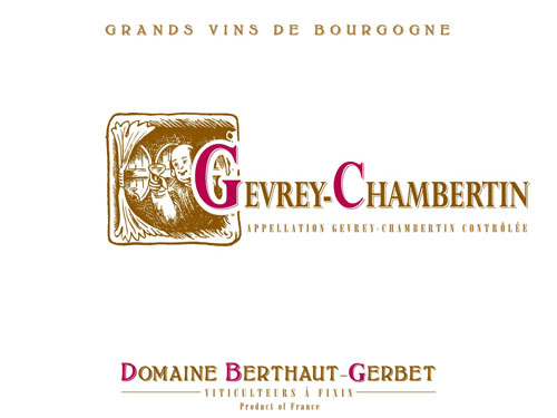 Domaine Berthaut Gerbet Gevrey Chambertin 2016