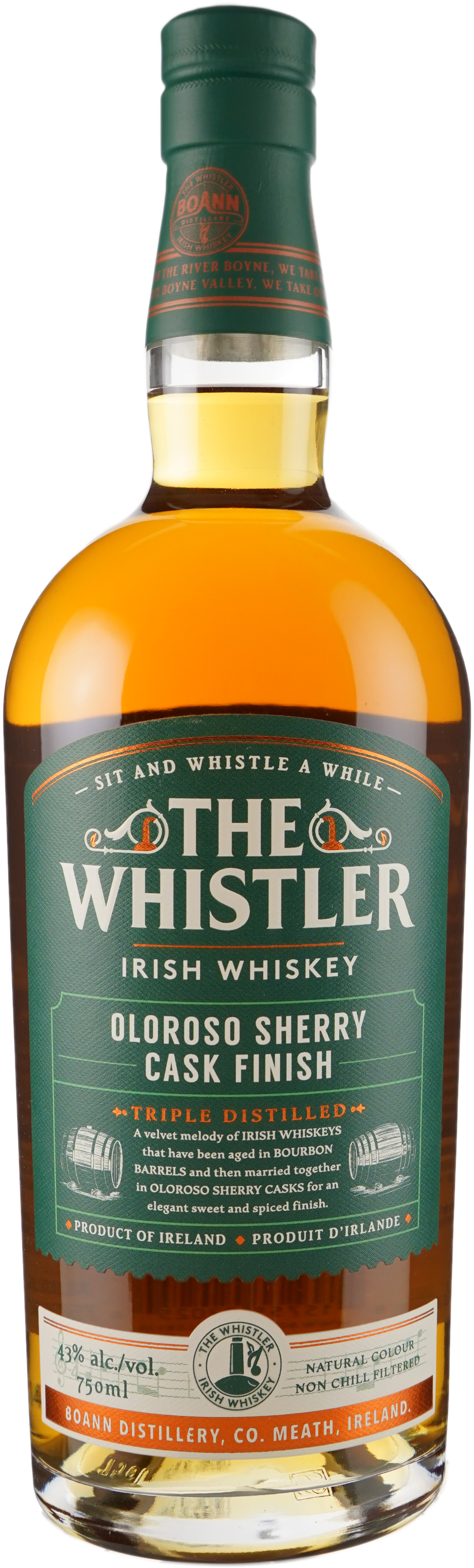 The Whistler Oloroso Sherry Cask Finish Irish Whiskey