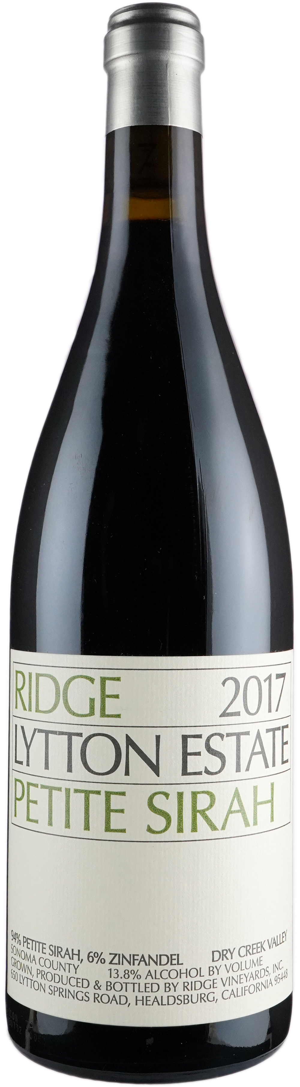 Ridge Lytton Estate Petite Sirah 2017