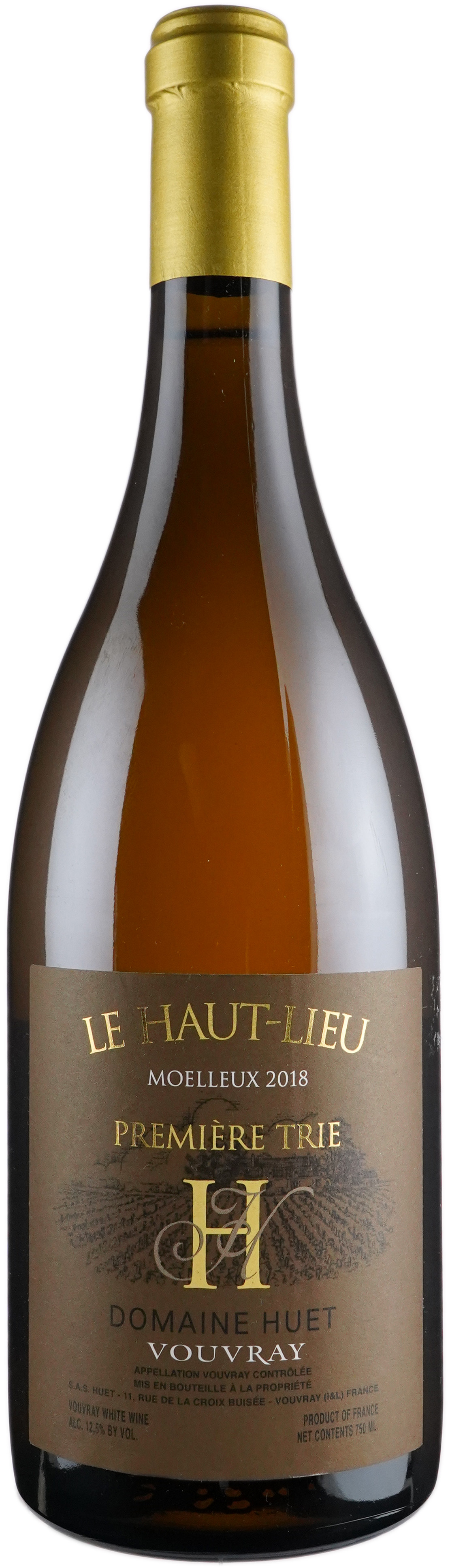 Domaine Huet Vouvray Moelleux 1ere Trie Le Haut Lieu 2018