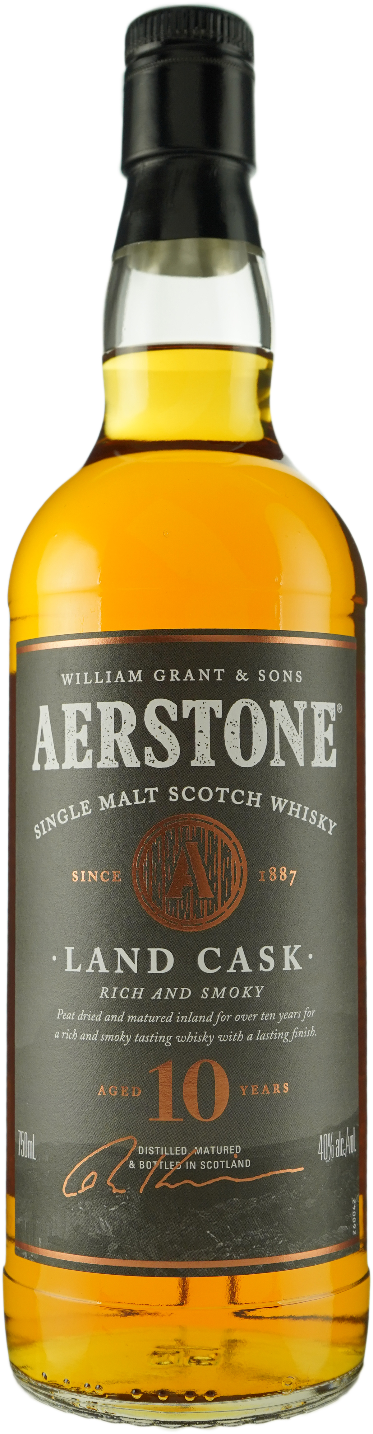 Aerstone 10 year old Land Cask Single Malt Scotch