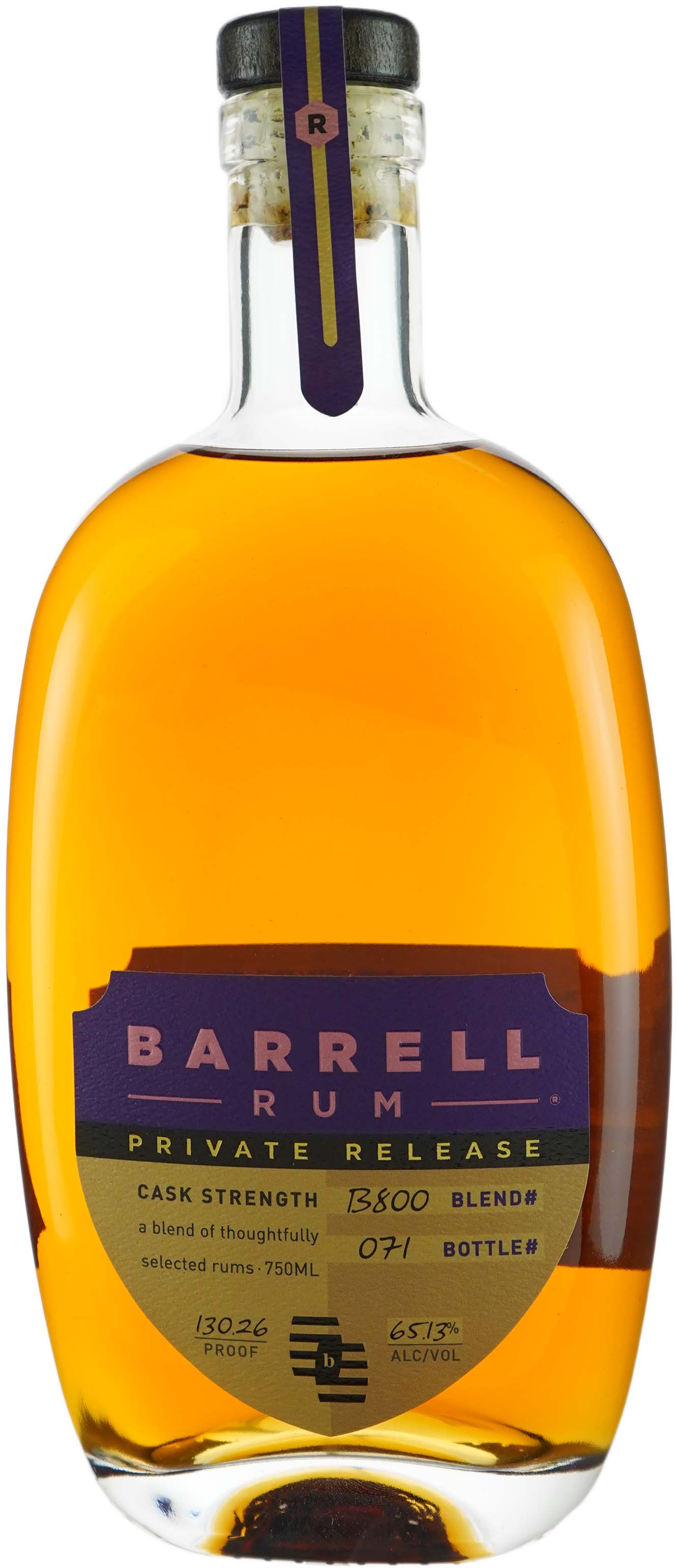 Barrell Craft Spirits Rum Private Release B800