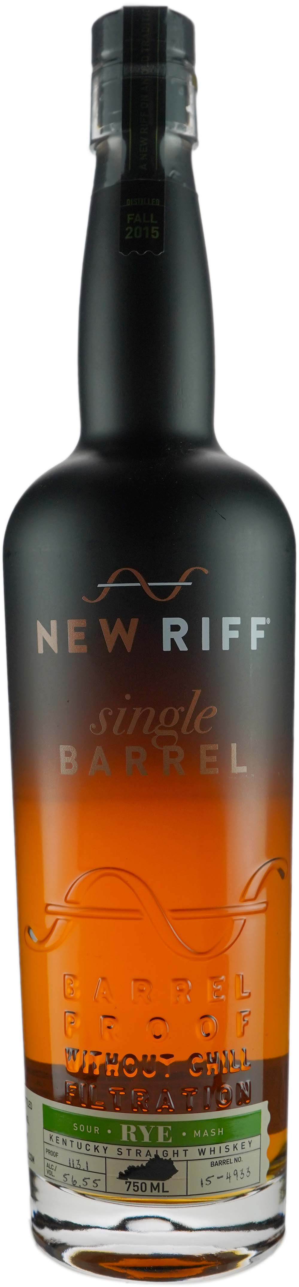New Riff Distilling Single Barrel Rye Barrel Proof