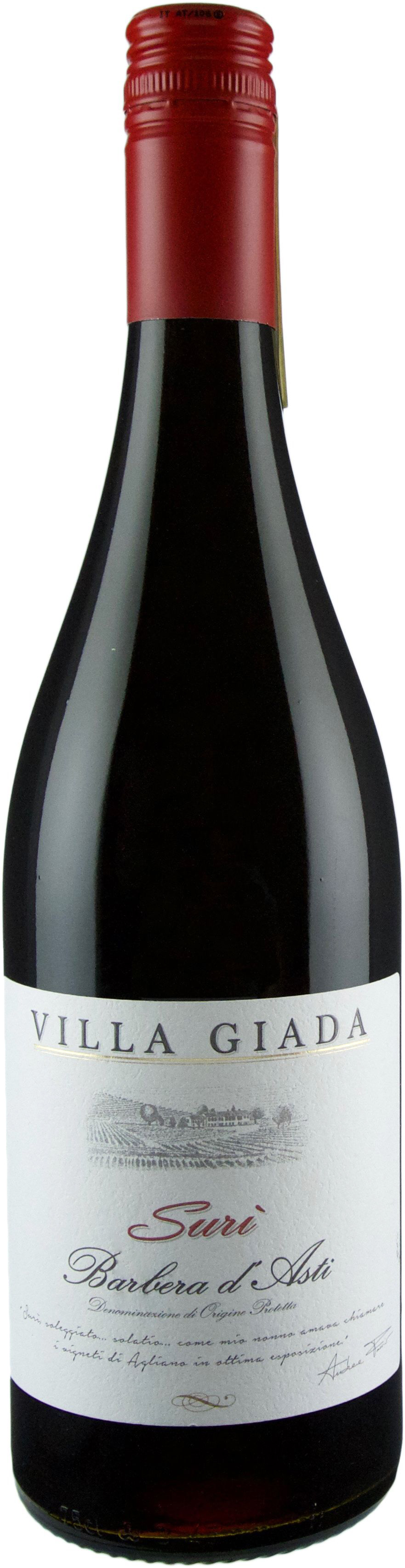 Villa Giada Barbera d'Asti Suri 2017
