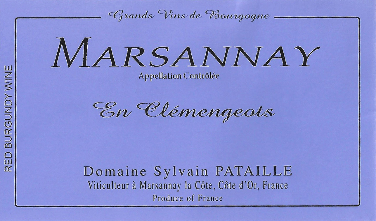 Sylvain Pataille Marsannay en Clemengeots 2016