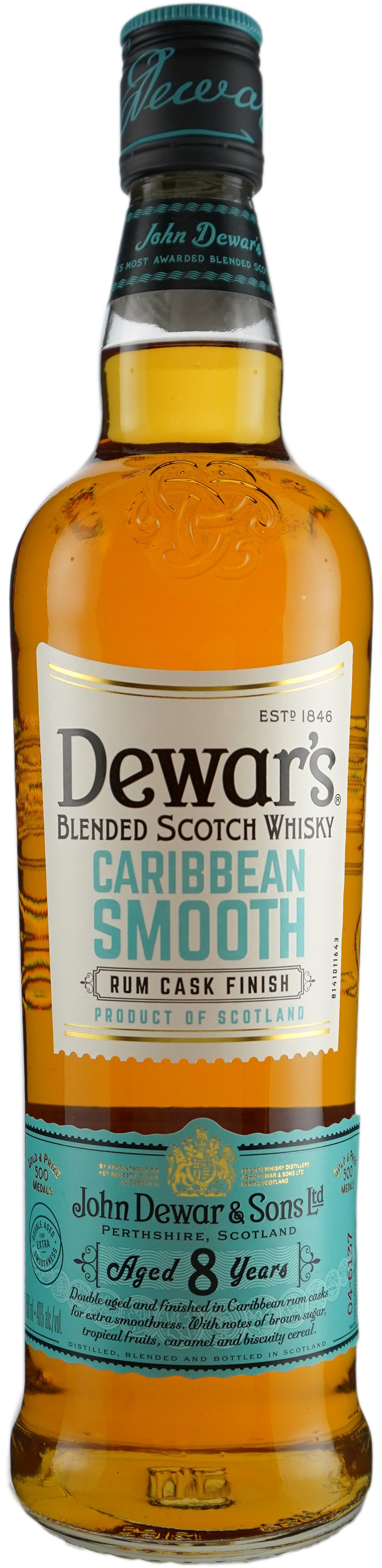 Dewars Caribbean Smooth 8 Year Scotch