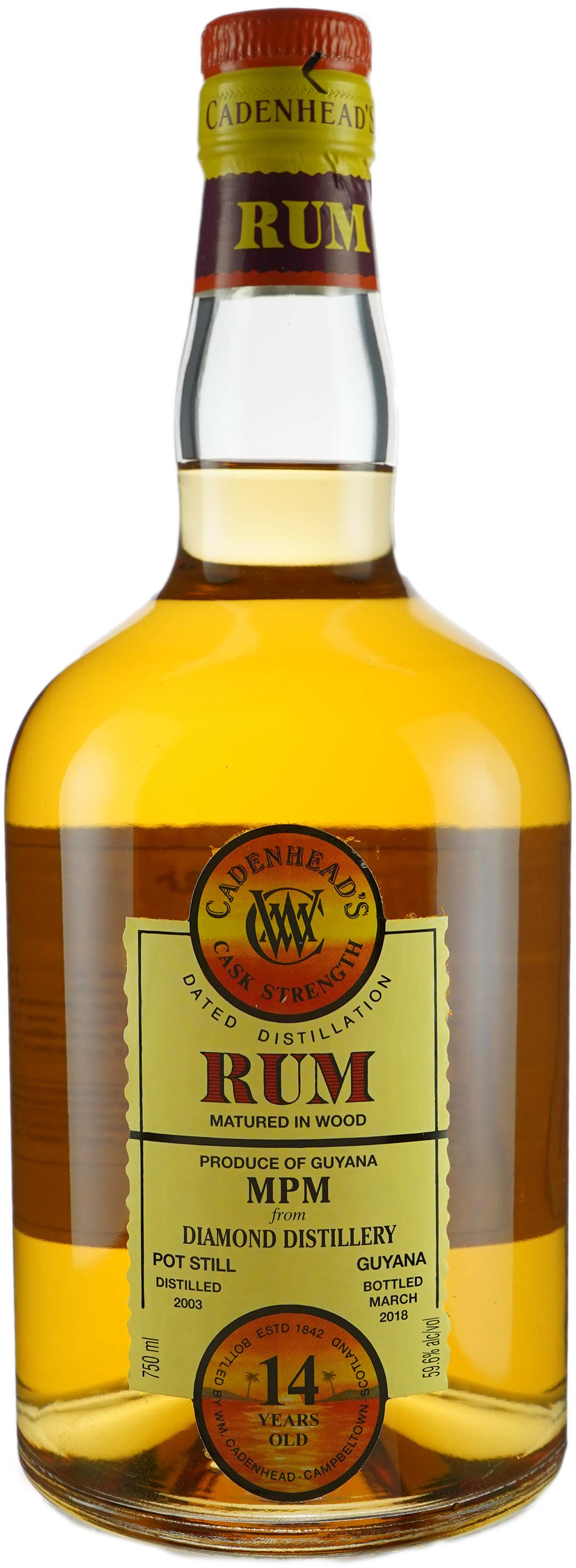Cadenheads 14 year old Vintage Guyana Rum Cask # 18 2003