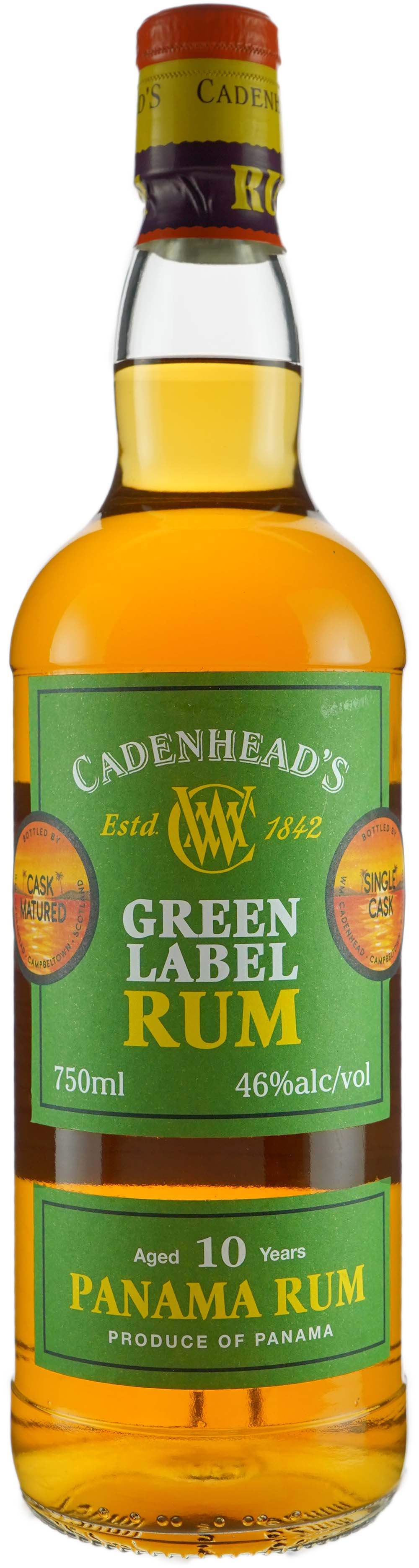 Cadenheads Panama 10 year old Vintage Rum Cask # 2891 2008