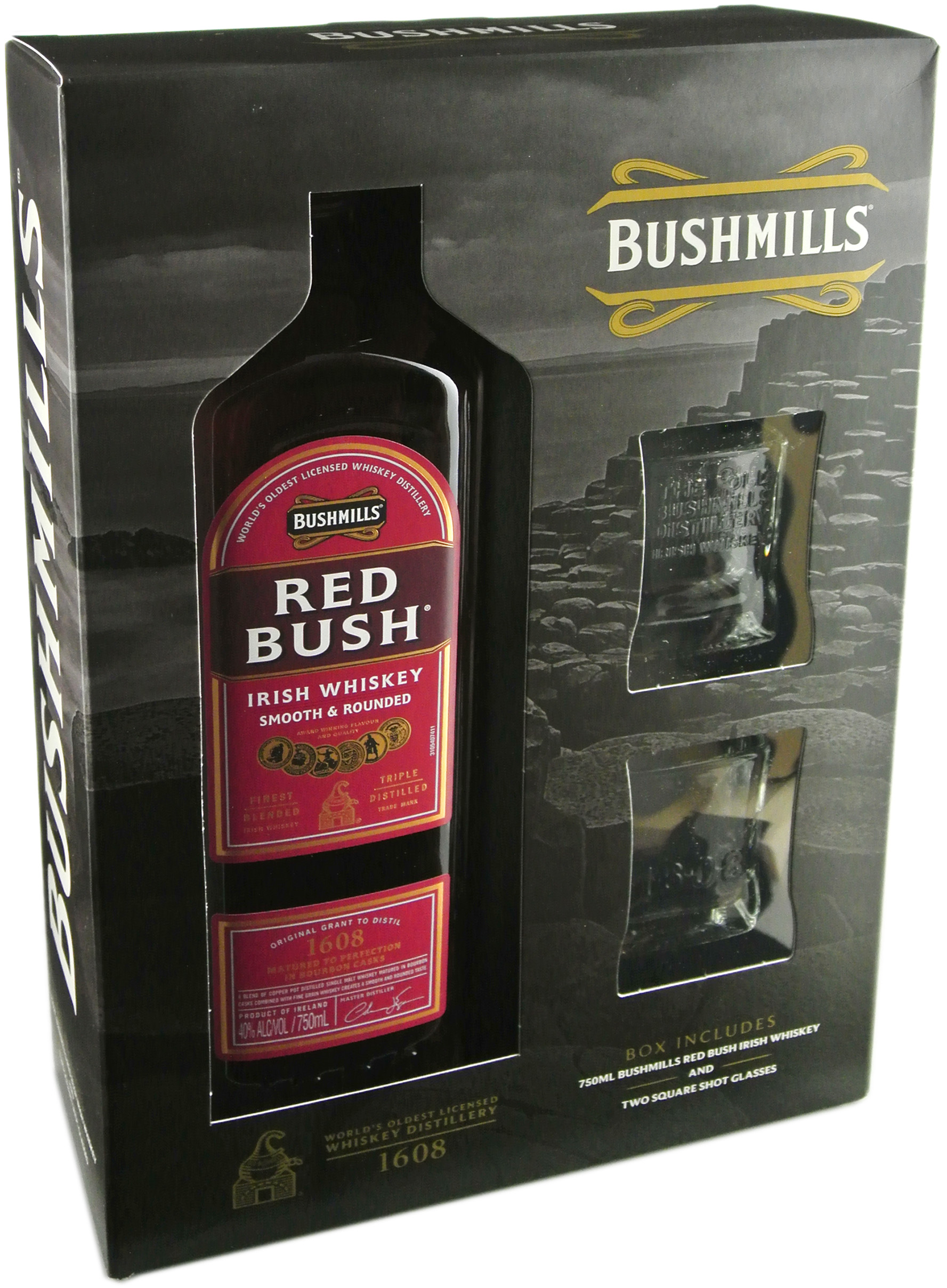 Bushmill's Red Bush Irish Whiskey Gift Set