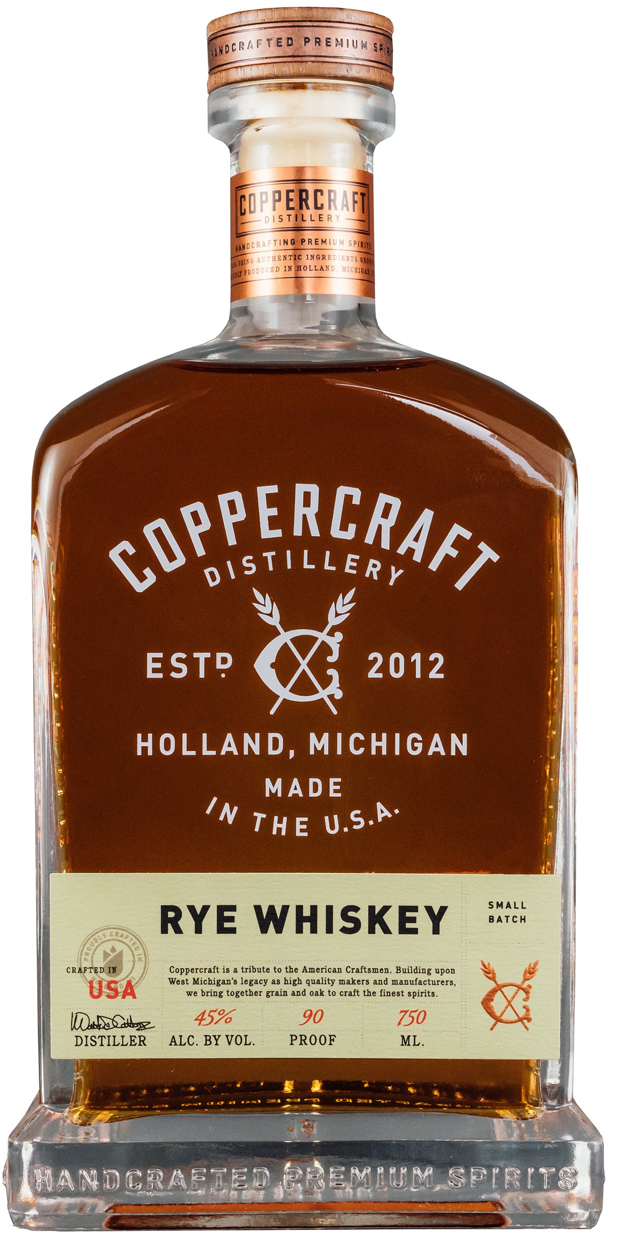 Coppercraft Distillery Rye Whiskey
