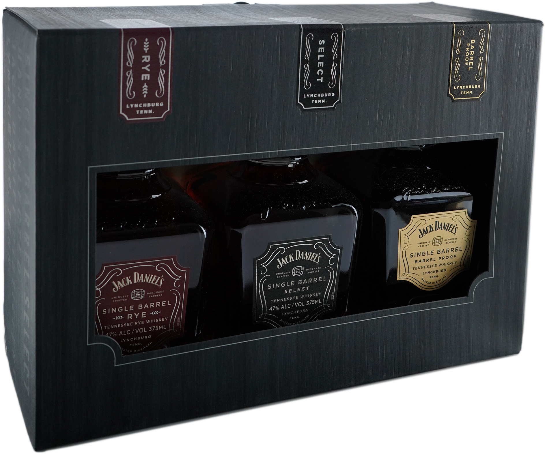 Jack Daniel's Single Barrel Family Pack - Single Barrel, Single Barrel Barrel Proof, & Single Barrel Rye