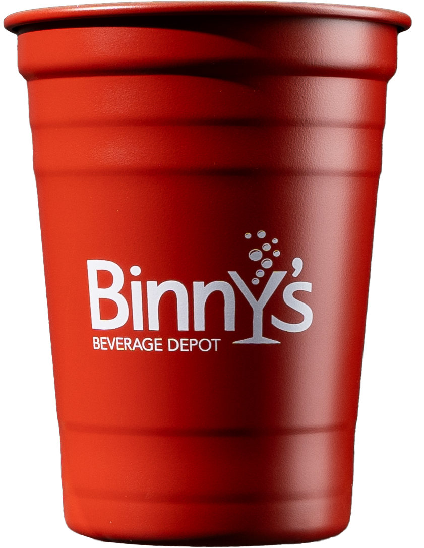 Binny's Logo Stainless Steel Cup Red