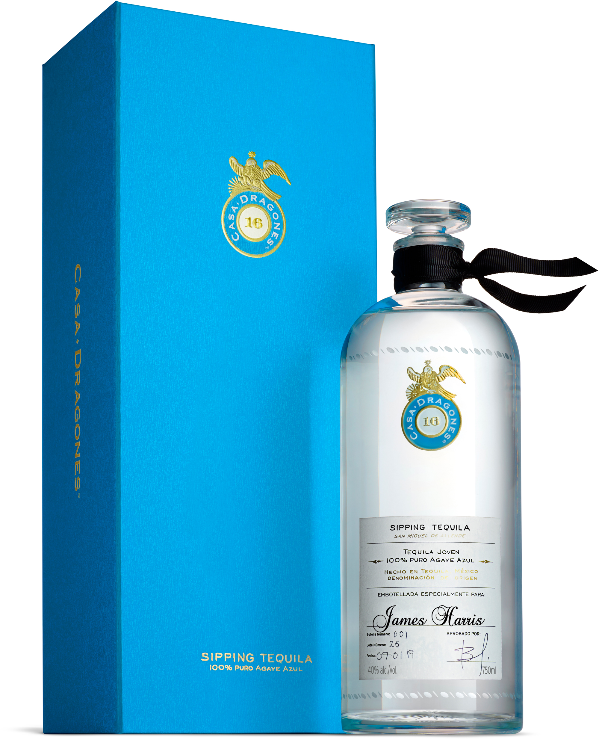 Casa Dragones Joven Luxury Sipping Tequila Personalized Label