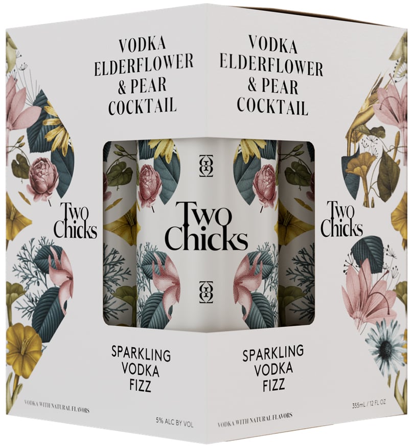 Two Chicks Sparkling Vodka Fizz Cocktail
