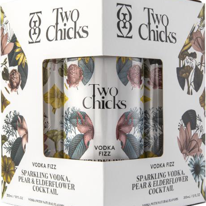 Two Chicks Sparkling Vodka Fizz Cocktail
