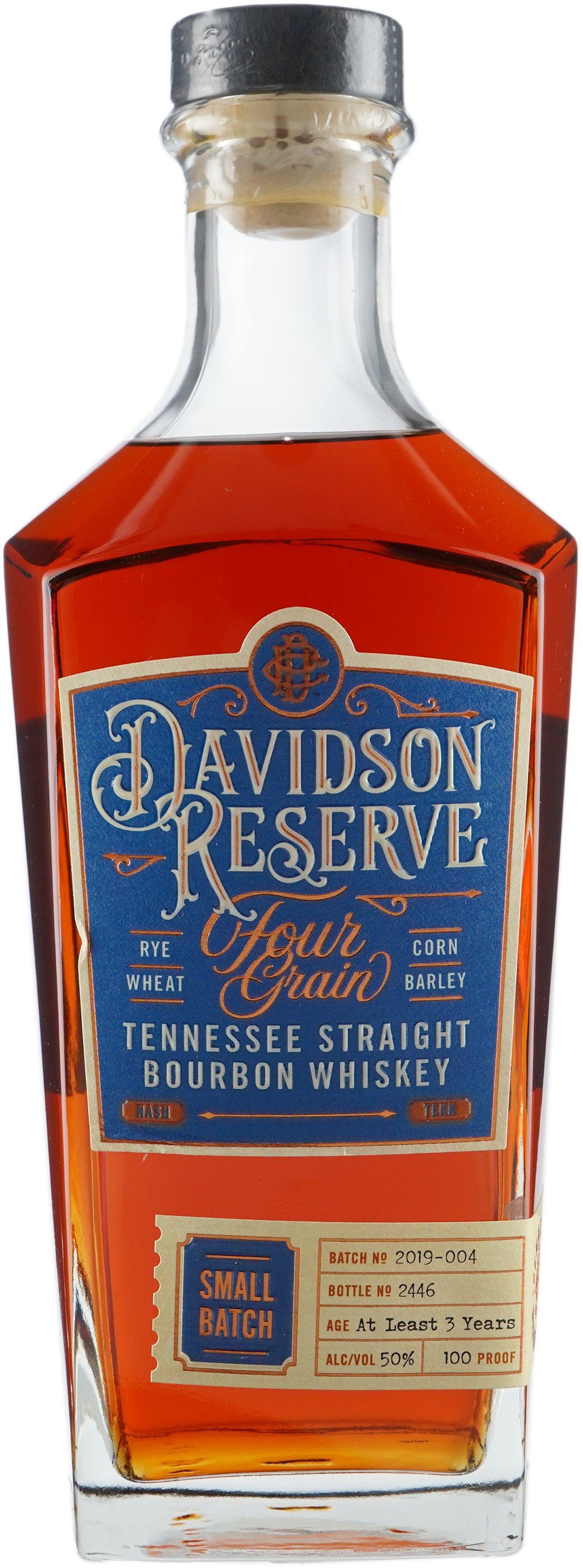Davidson Reserve Tennessee Four Grain Straight Bourbon