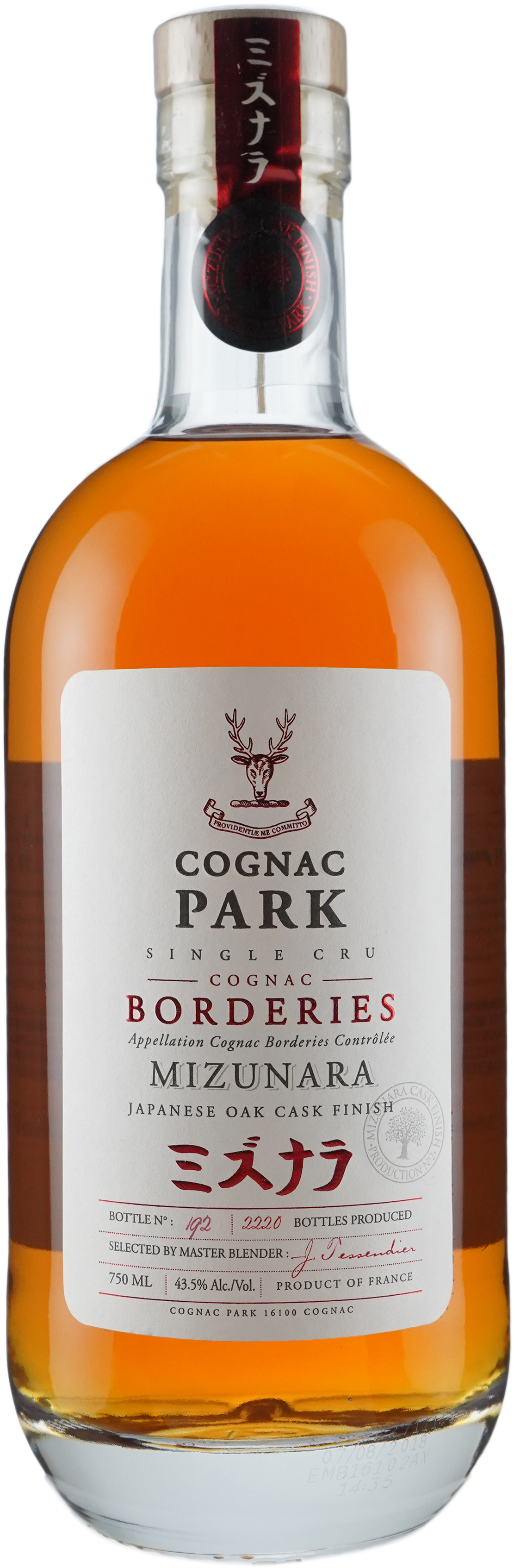 Park Cognac Single Cru Borderies Finished in Mizunara Oak