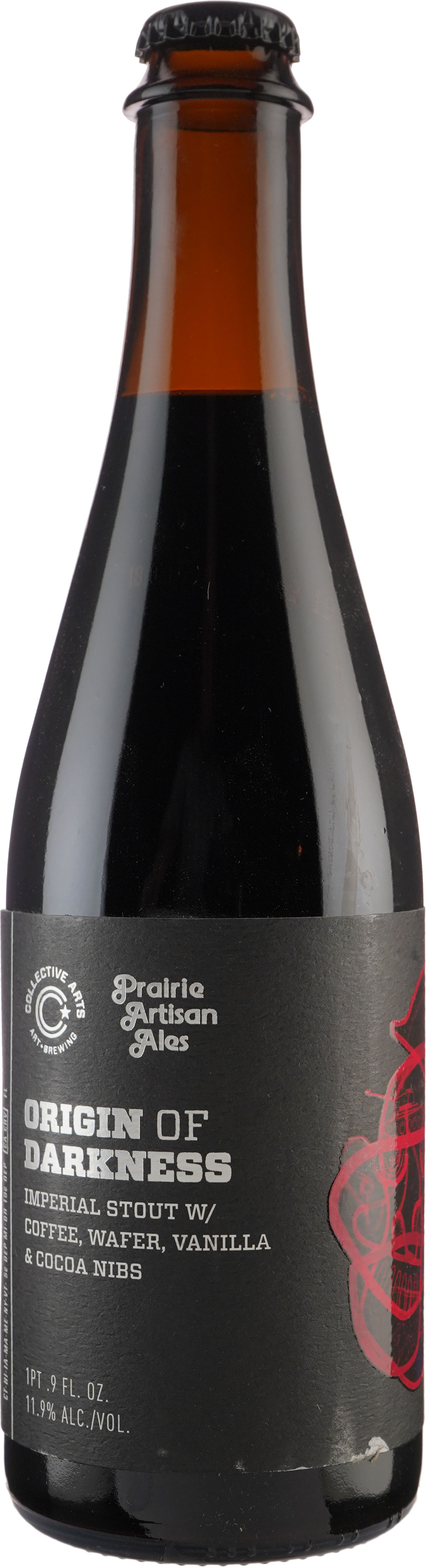 Collective Arts Origins of Darkness w/ Coffee Wafer Vanilla & Cocoa Nibs Collaboration w/ Prairie