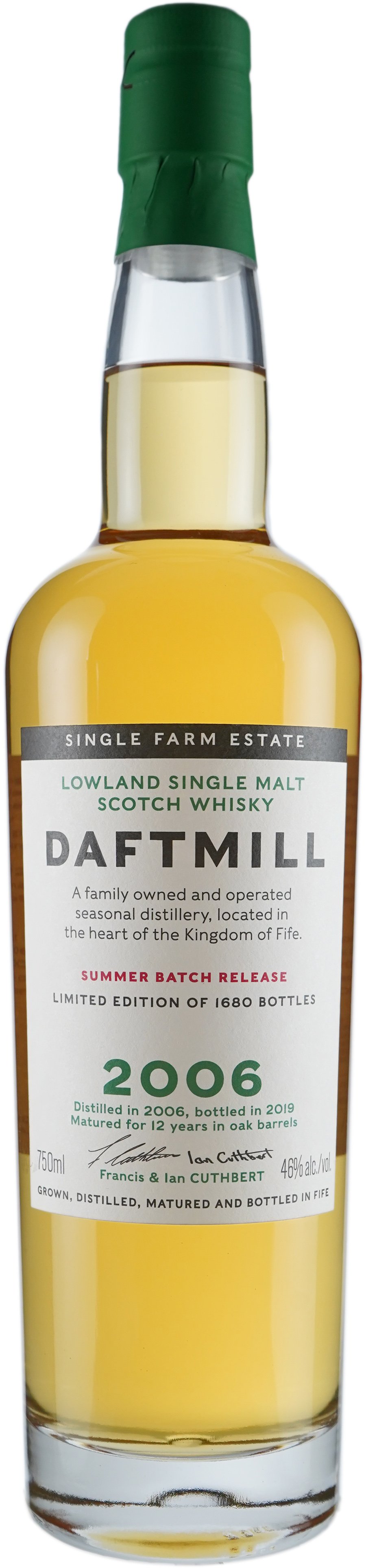 Daftmill 12 year old Lowland Malt First US Release 2006