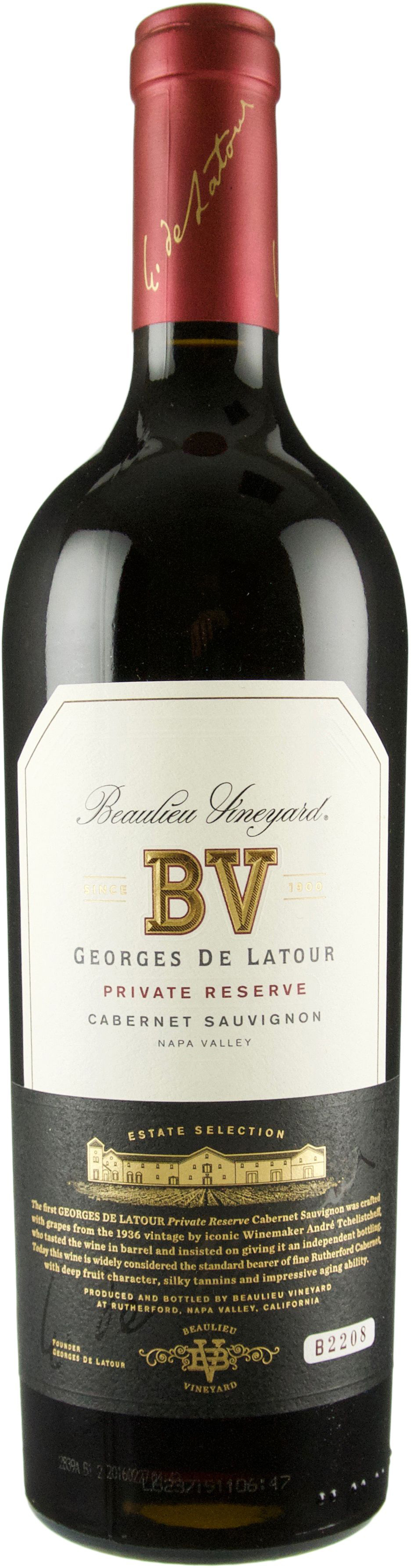 Beaulieu Vineyards Cabernet Sauvignon Georges de Latour Private Reserve 2016