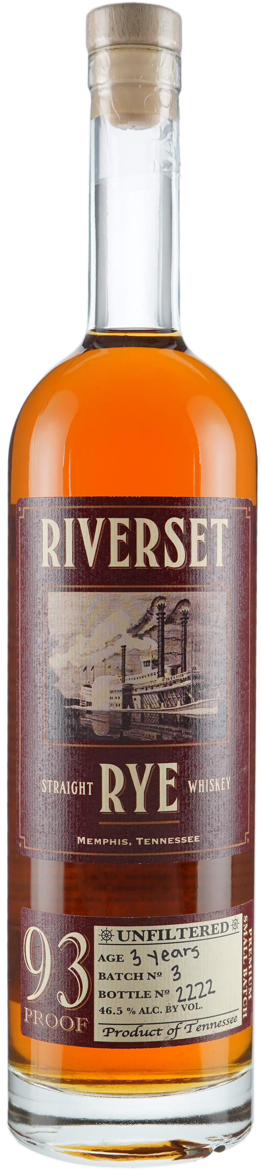 Big River Distilling Riverset Straight Rye Whiskey