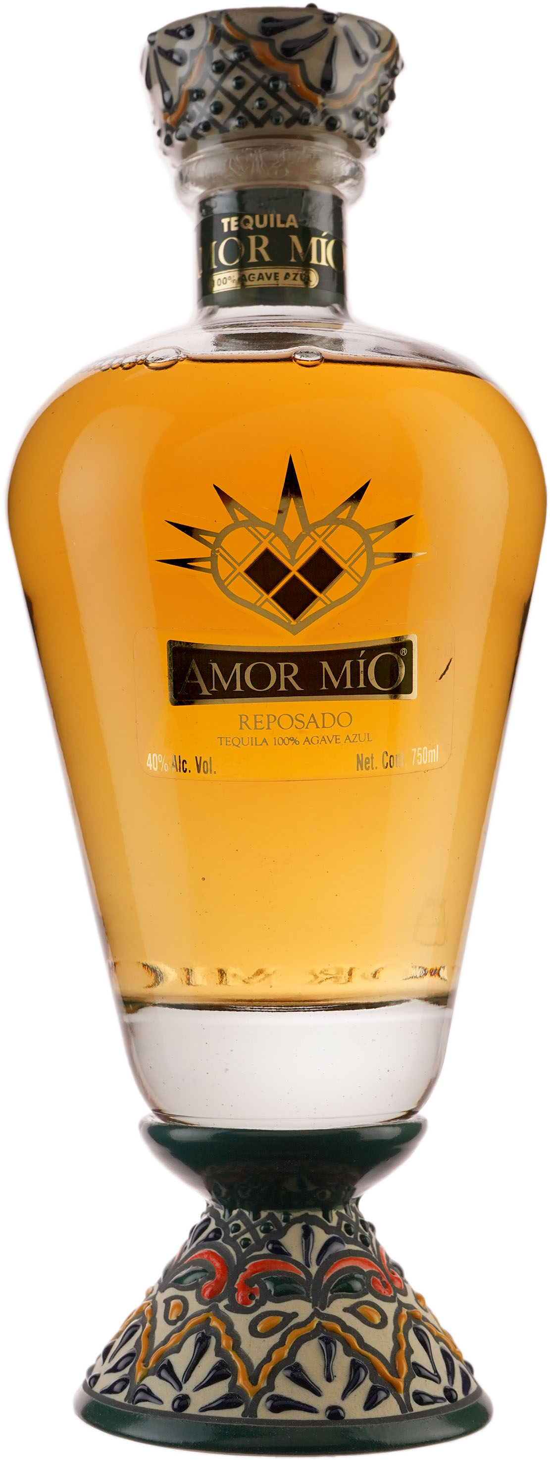Amor Mio Reposado Tequila in Ceramic Decanter