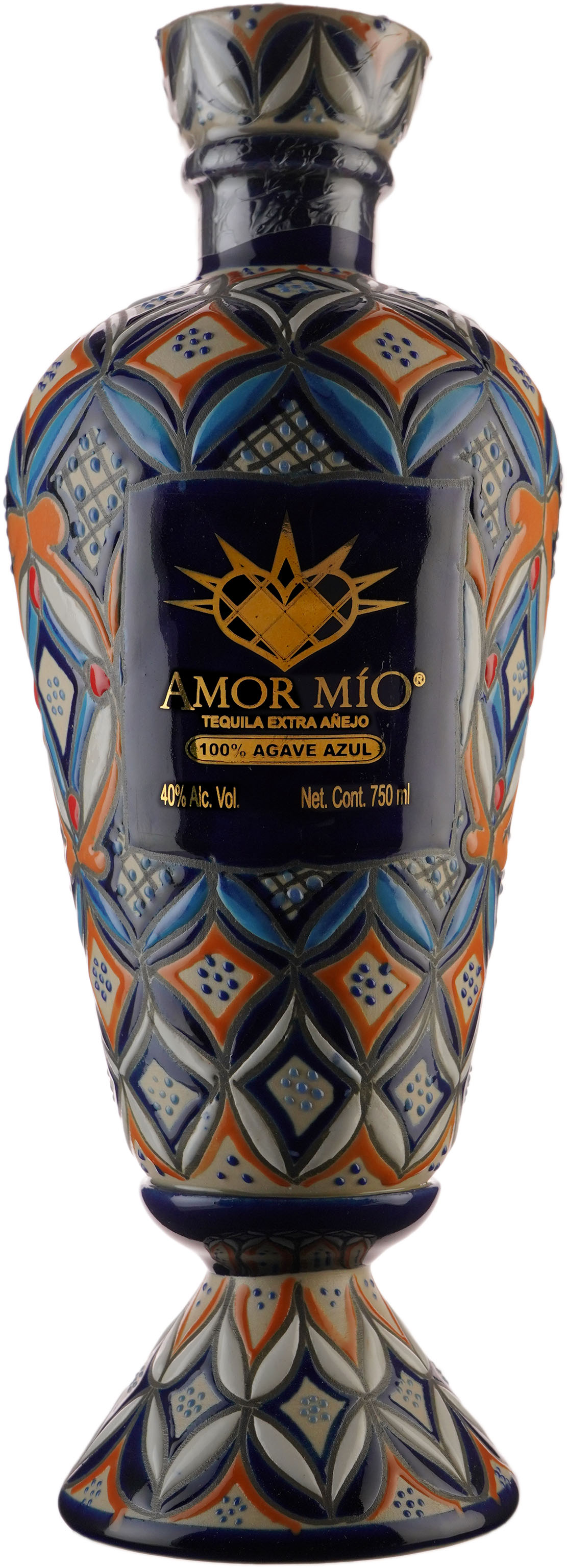 Amor Mio Extra Anejo Tequila in Ceramic Decanter