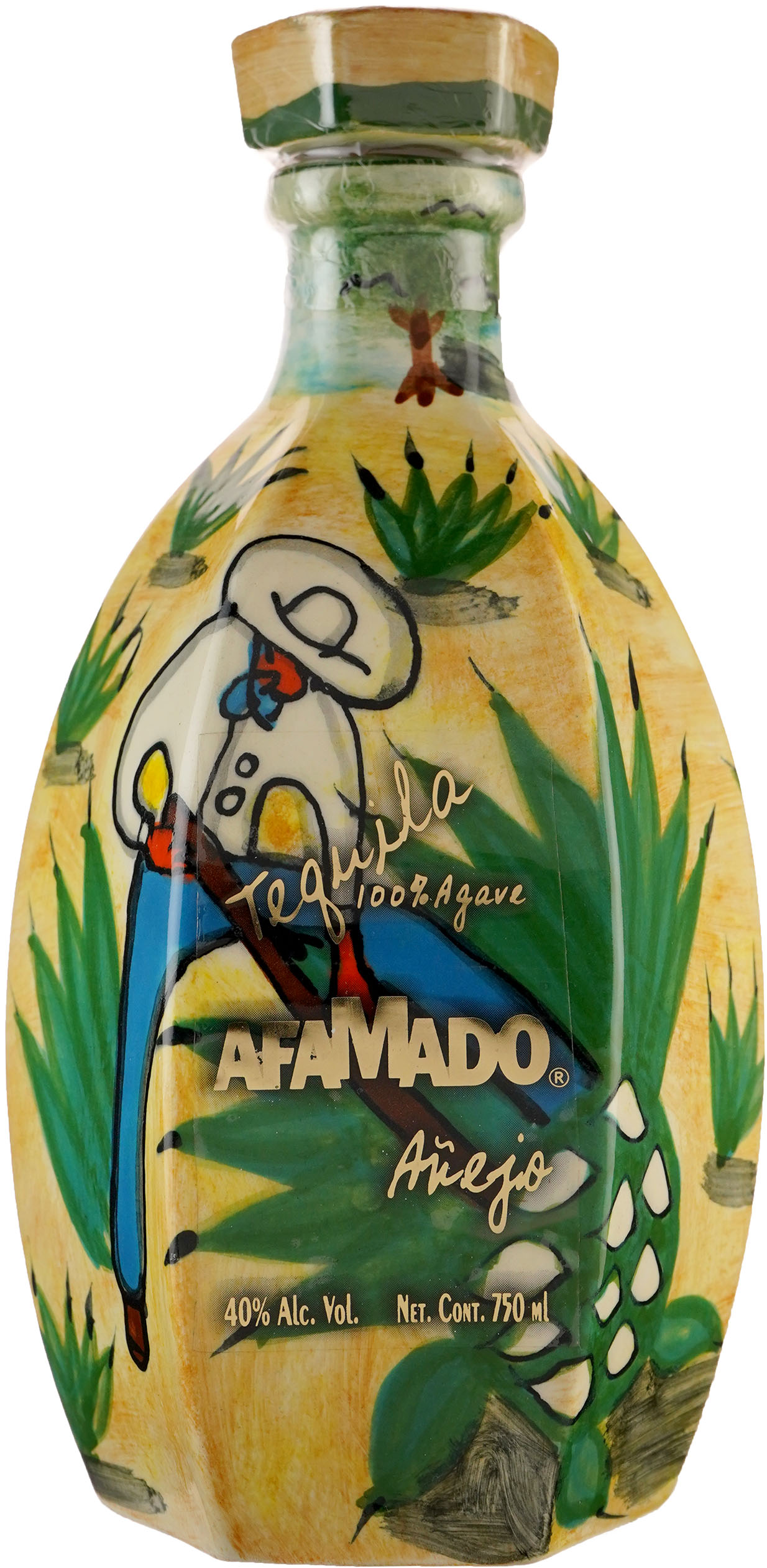 AfaMado Anejo Tequila in Ceramic Decanter