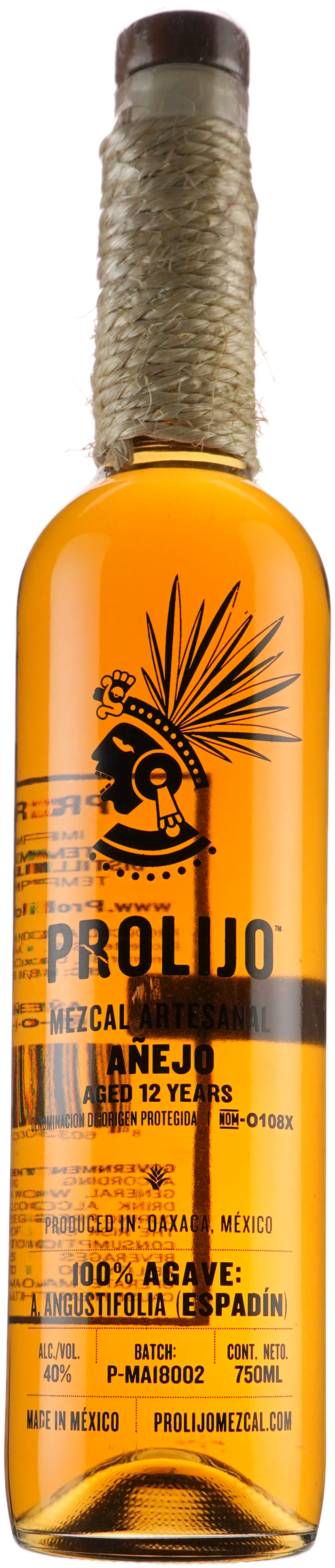 Mezcal Prolijo Espadin Anejo 12 year old
