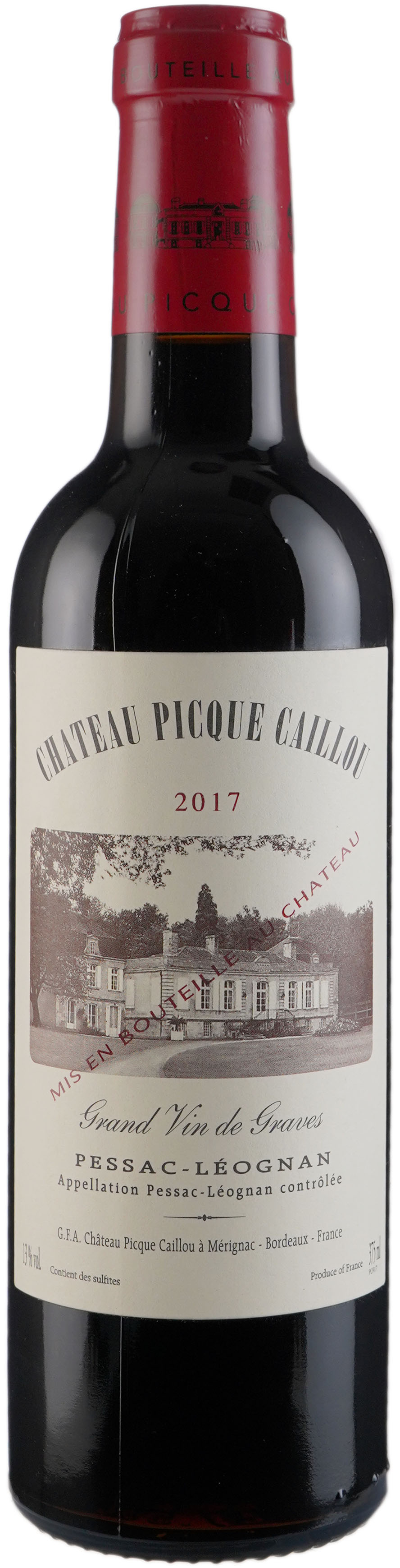 Chateau Picque Caillou Pessac Leognan Rouge 2017 Half Bottle