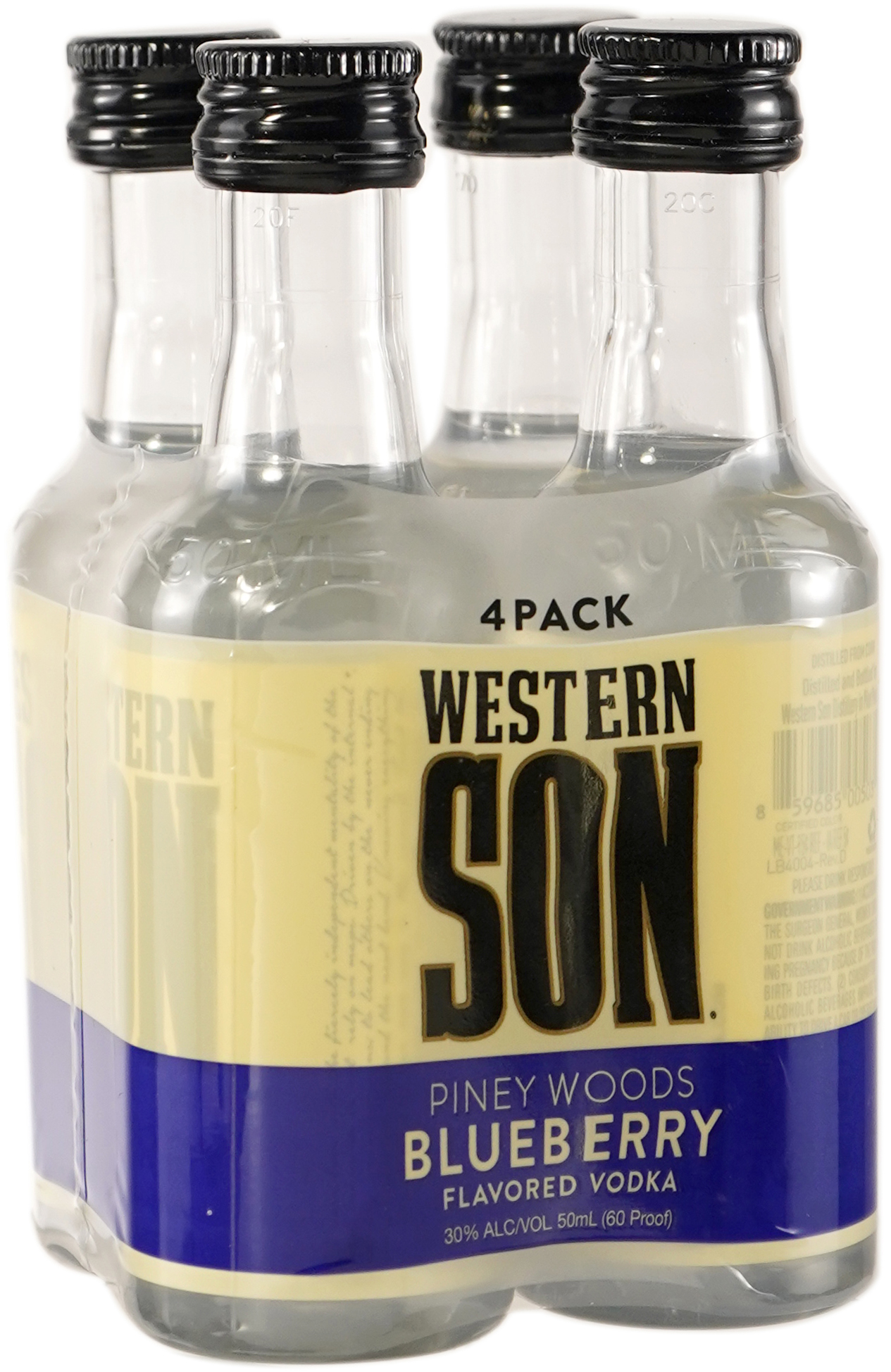 Western Son Blueberry Vodka 4 Pack