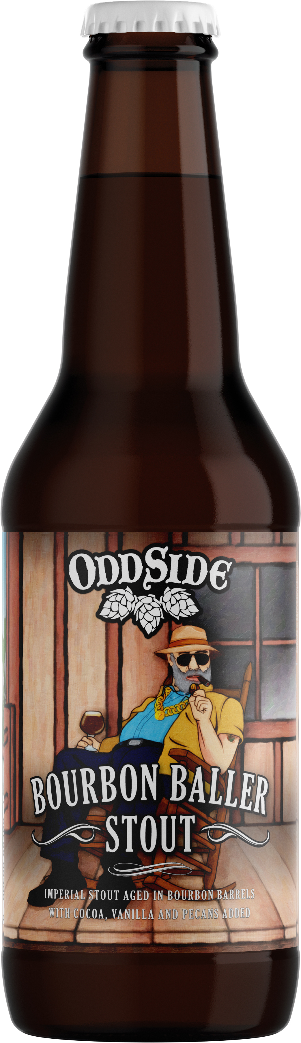 Odd Side Ales Bourbon Baller Stout collaboration with Binny's