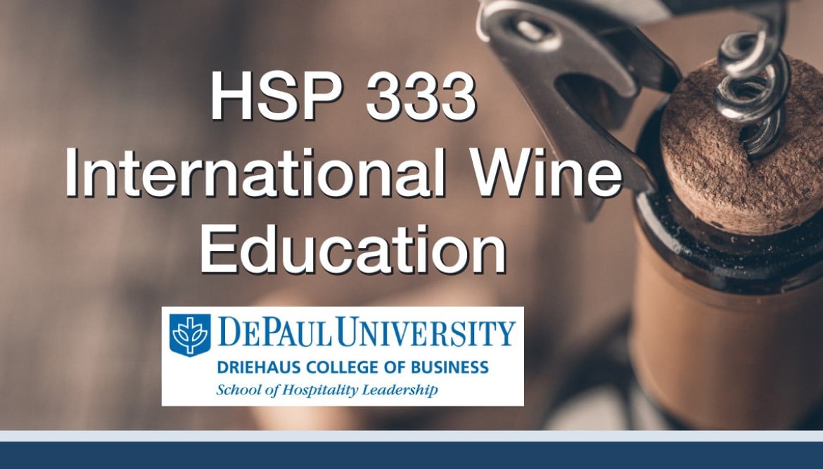HSP 333 International Wine Education
